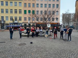 place des tapis croix rousse fanfare concert